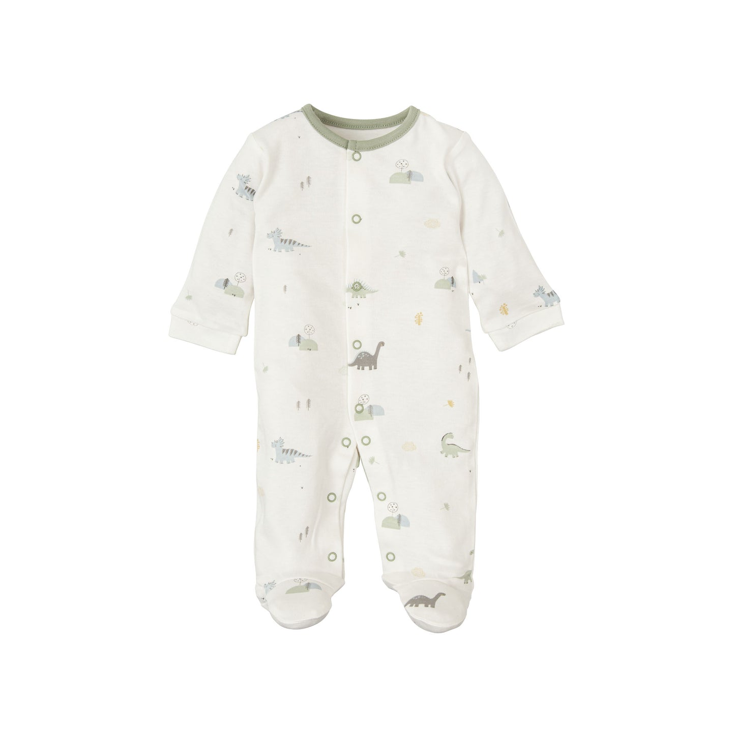 Pijama Trex Blanco Verde 1-3 Meses