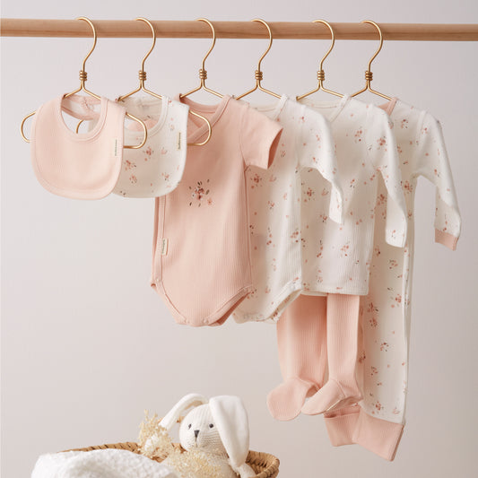 Pijama Monet Blanco Rosa 1-3 Meses
