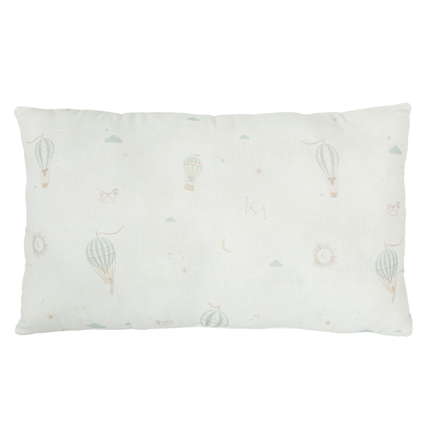 Cojín decorativo rectangular Blue Sky Blanco Verde 50x30