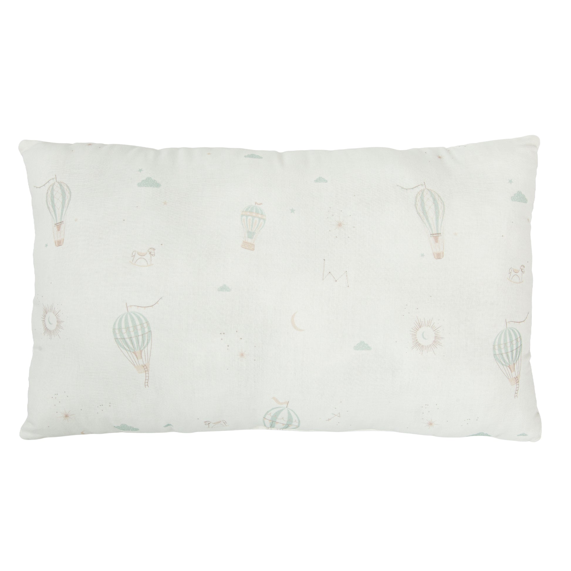 Cojín decorativo rectangular Blue Sky Blanco Verde 50x30
