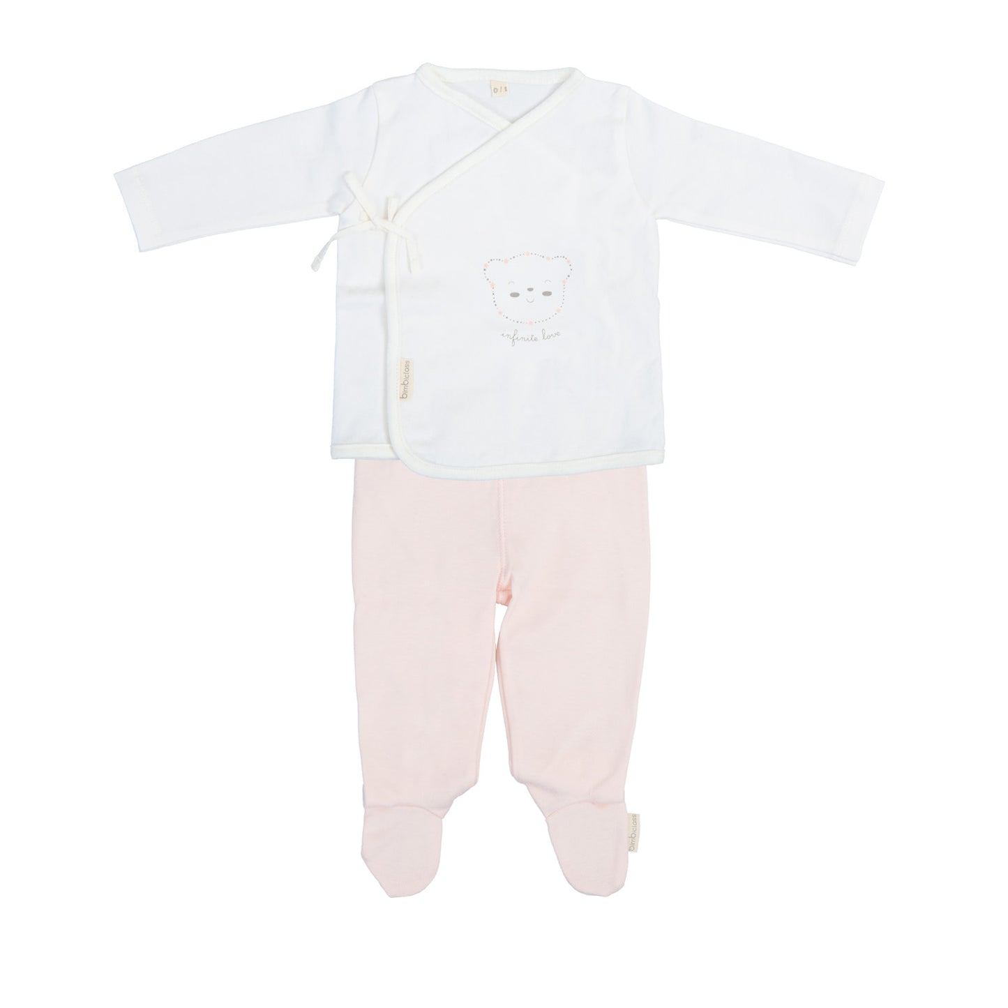 Conjunto jubon y polaina Primera Puesta Rosa 00 Mes