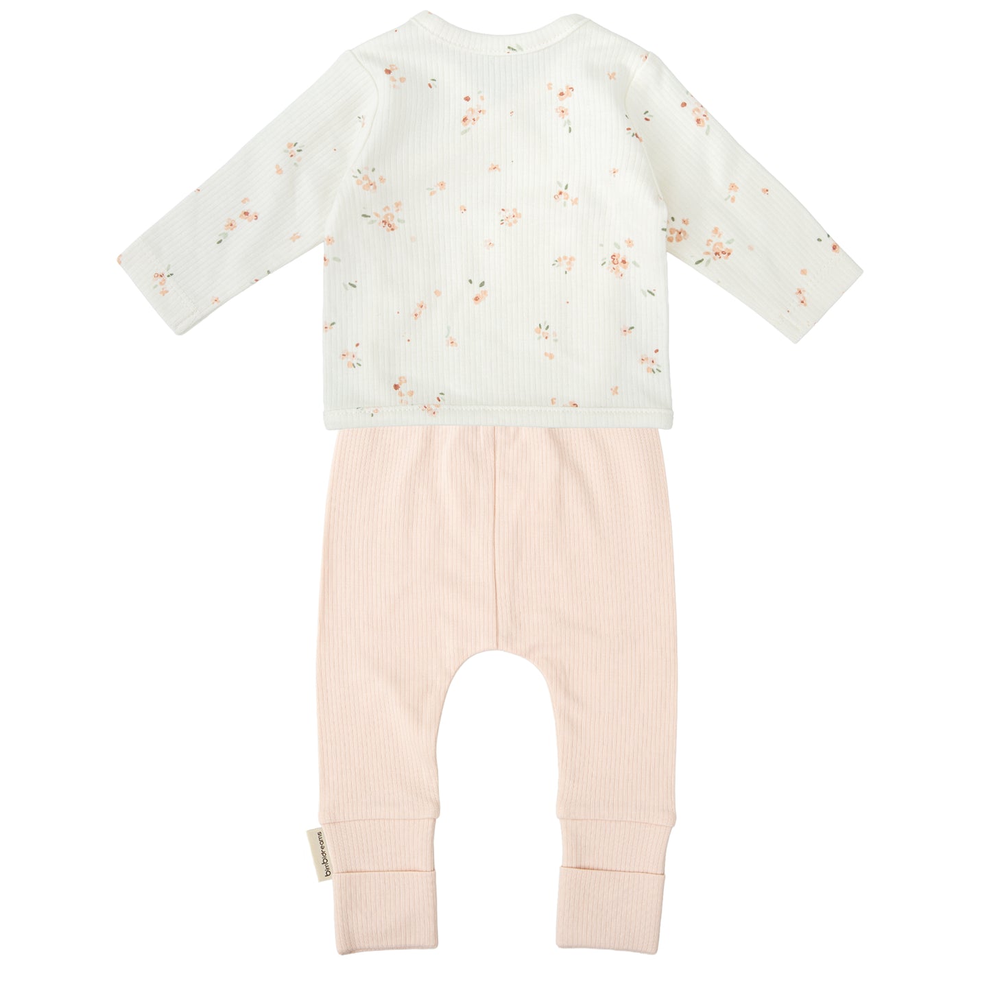 Conjunto jubon y polaina Monet Blanco Rosa 0-1 Mes