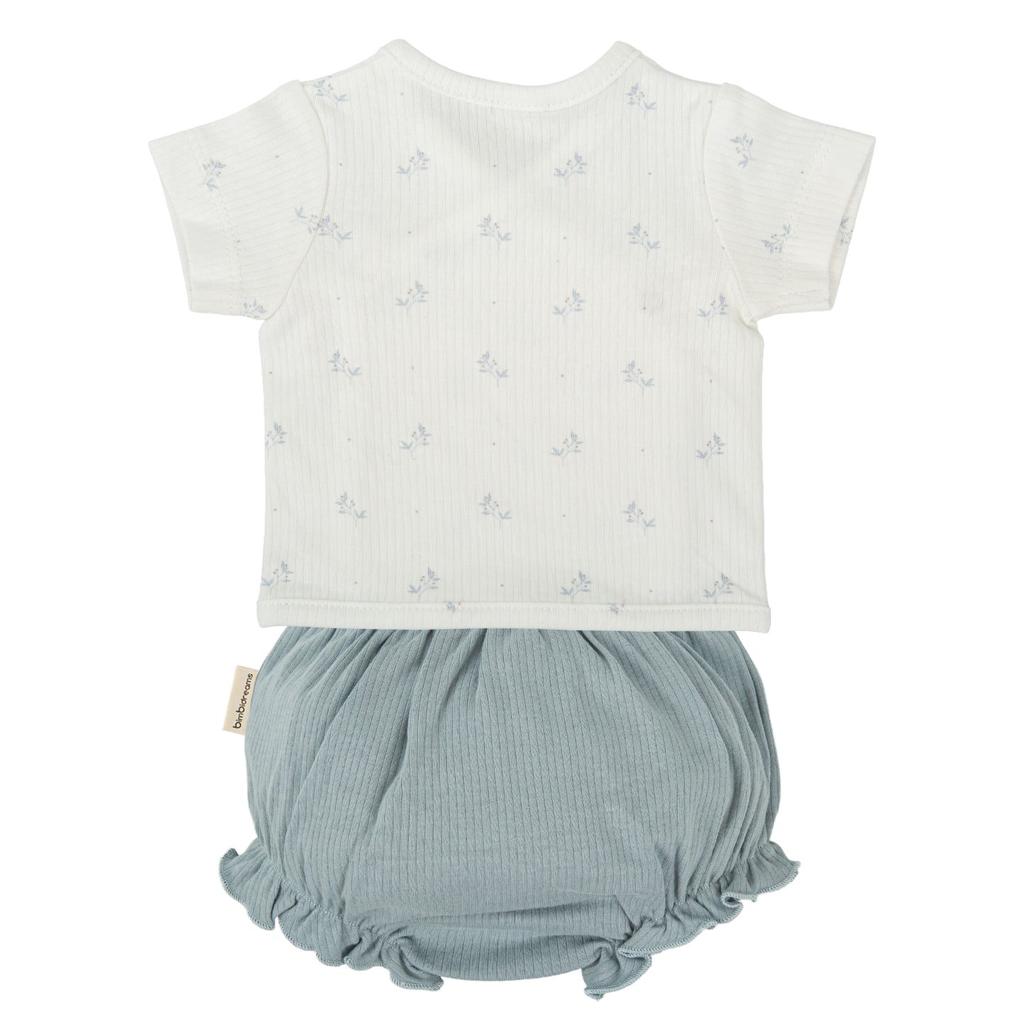 Set Jubón y ranita Eden Blanco Azul 1-3 Meses