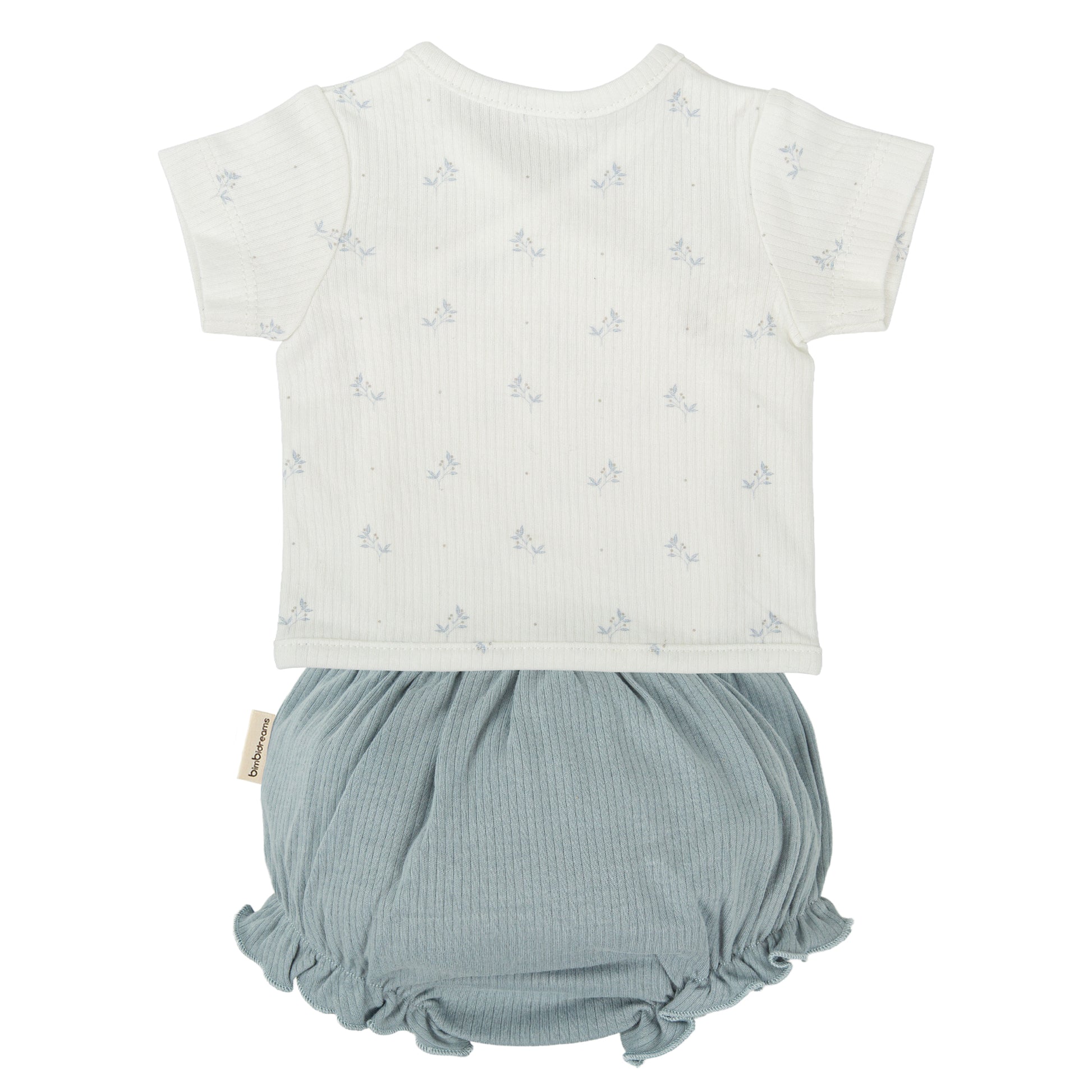 Set Jubón y ranita Eden Blanco Azul 1-3 Meses