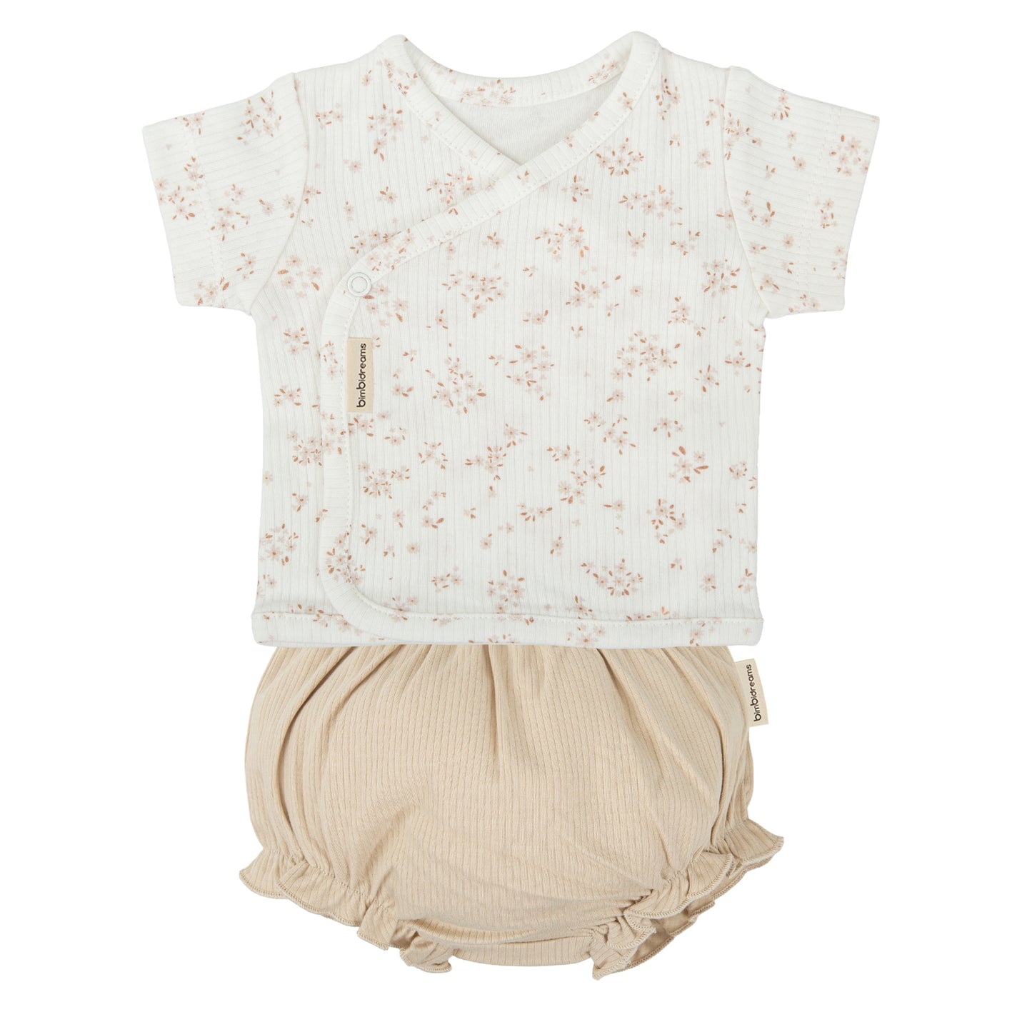 Set Jubón y ranita Anaïs Blanco Lino 1-3 Meses