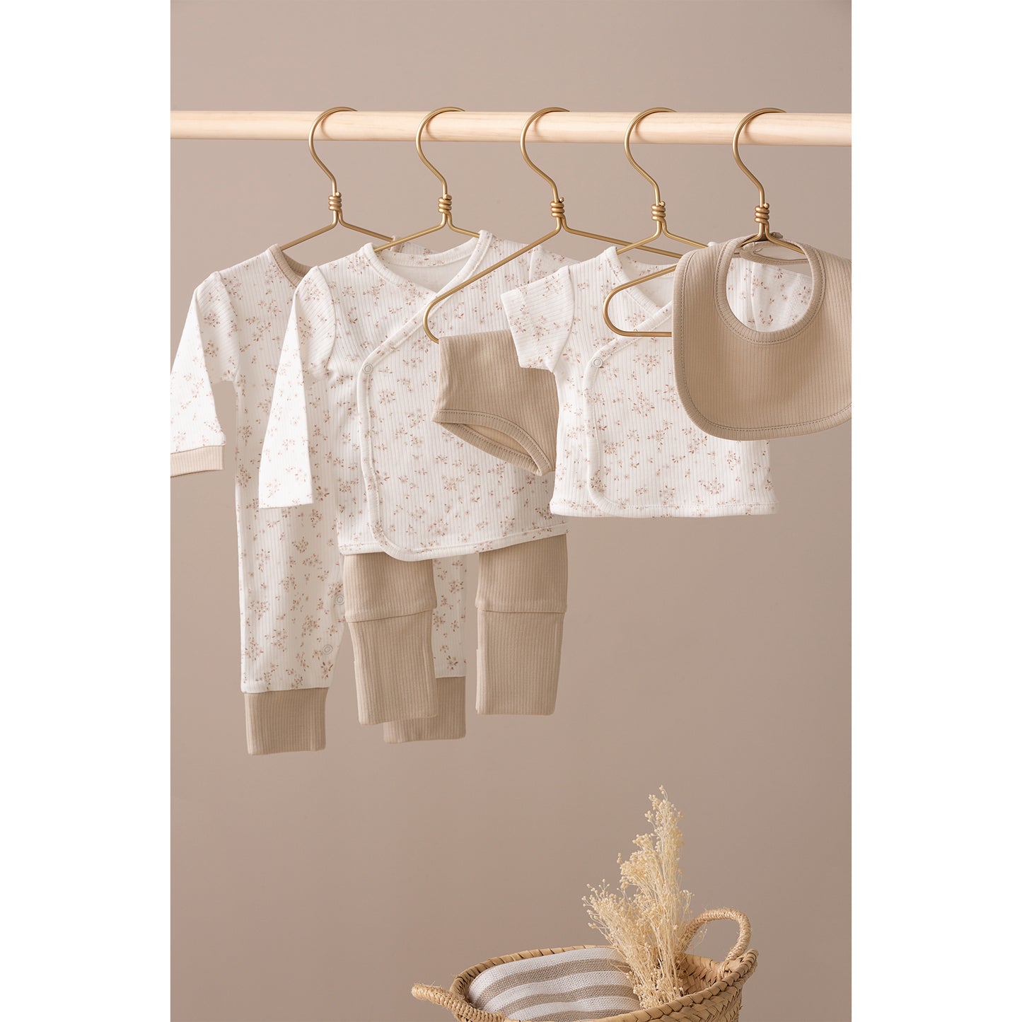 Set Jubón y ranita Anaïs Blanco Lino 1-3 Meses