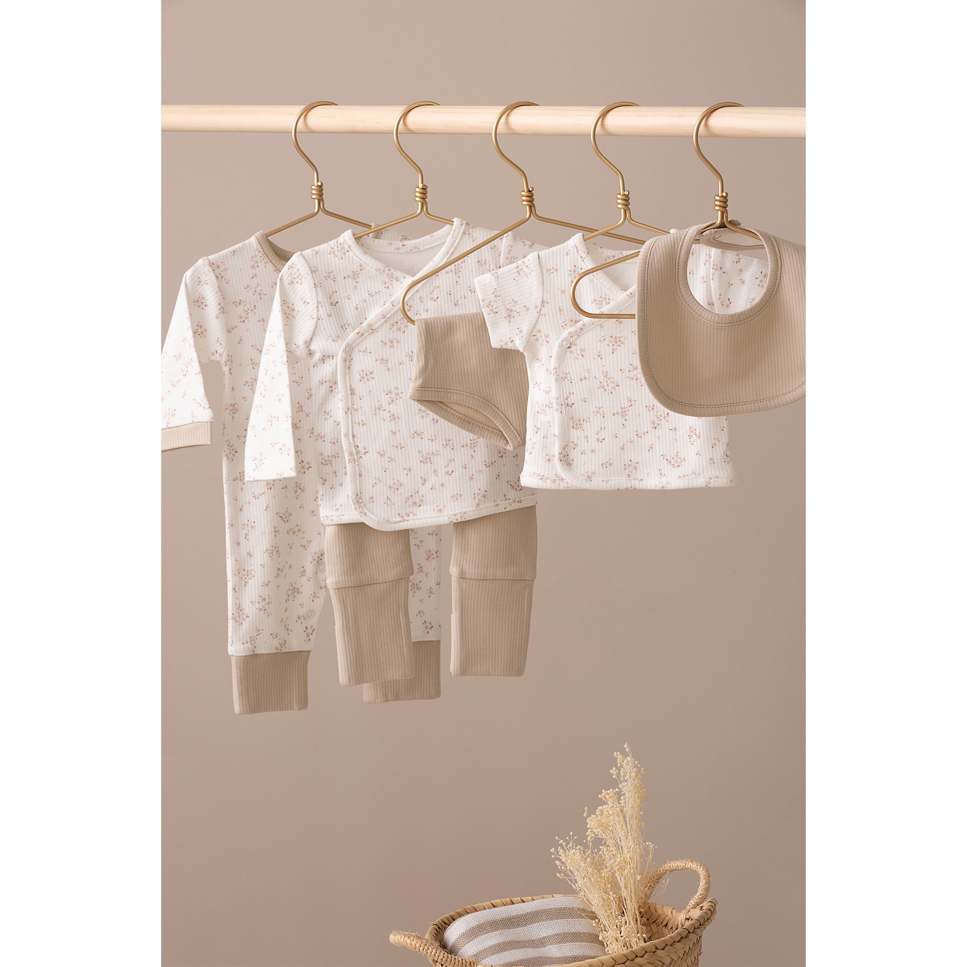 Set Jubón y ranita Anaïs Blanco Lino 1-3 Meses