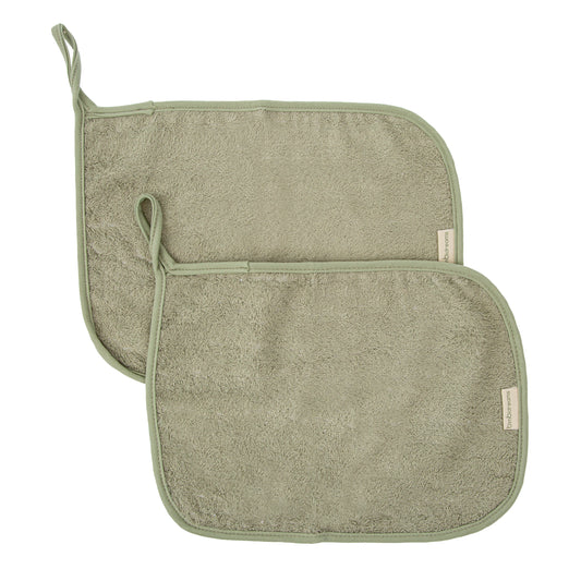 Toalla de Guardería - pack 2 Basics Verde 25x35*