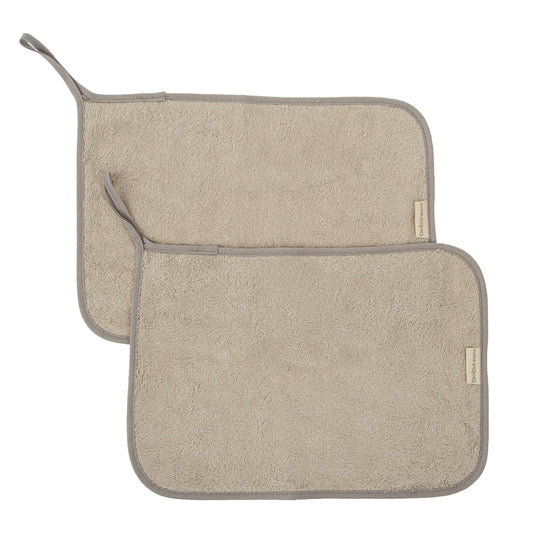 Toalla de Guardería - pack 2 Basics Gris Beig 25x35*